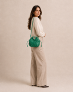 Sac Seau Cuir Tressé - Vert