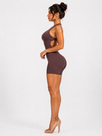 Combi-short Gainante dos nu - Marron