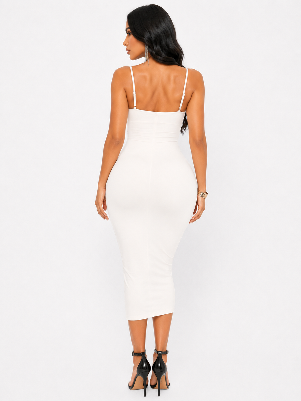 Robe Sculptante Dos Nu - Blanc