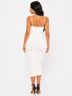 Robe Sculptante Dos Nu - Blanc
