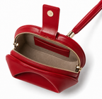 Sac À Main Bourse En Cuir - Rouge