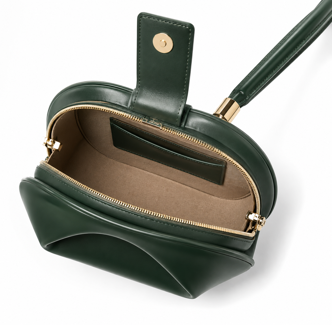 Sac À Main Bourse En Cuir - Vert