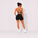 Combi-short Gainante Dos Nus- Noir