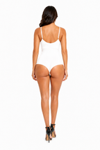 Body Gainant Seamless à Bretelles - Blanc