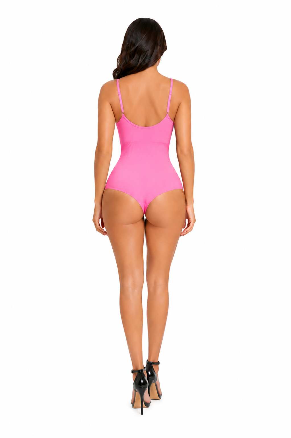 Body Gainant Seamless à Bretelles - Rose