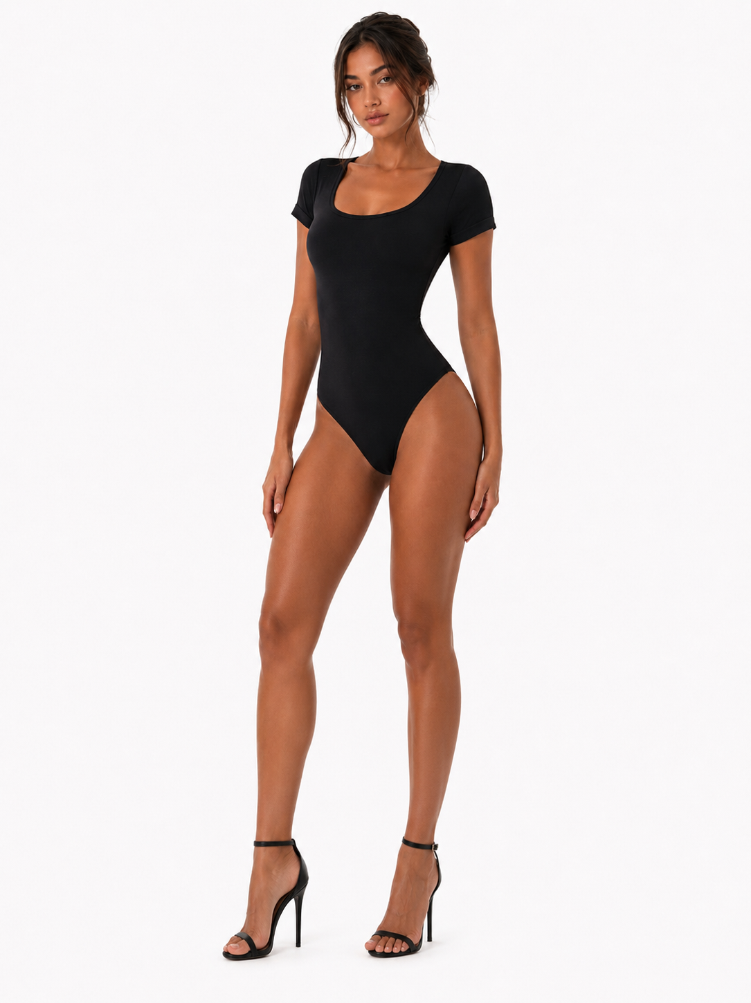Body Sculptant À Encolure Carrée - Noir