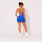 Combi-short Gainante Dos Nus - Bleu