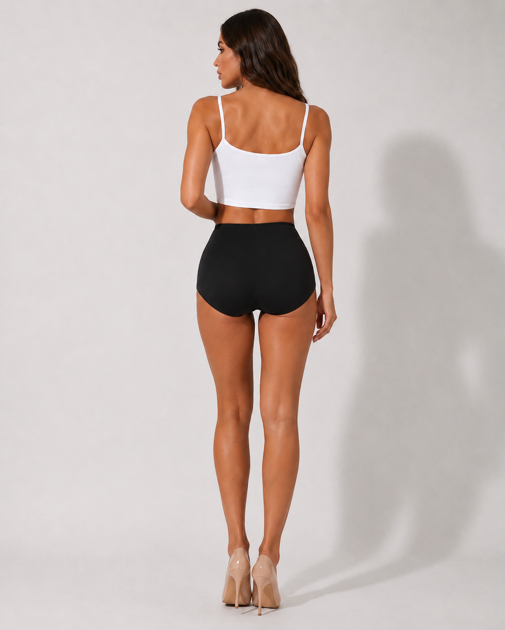 Shorty Taille Haute Gainant Effet Push-Up