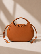 Mini Sac Cabas Tressé Femme – Style Souple Élégant - Camel