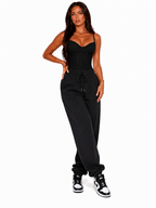 Body Sculptant Effet Corset - Noir