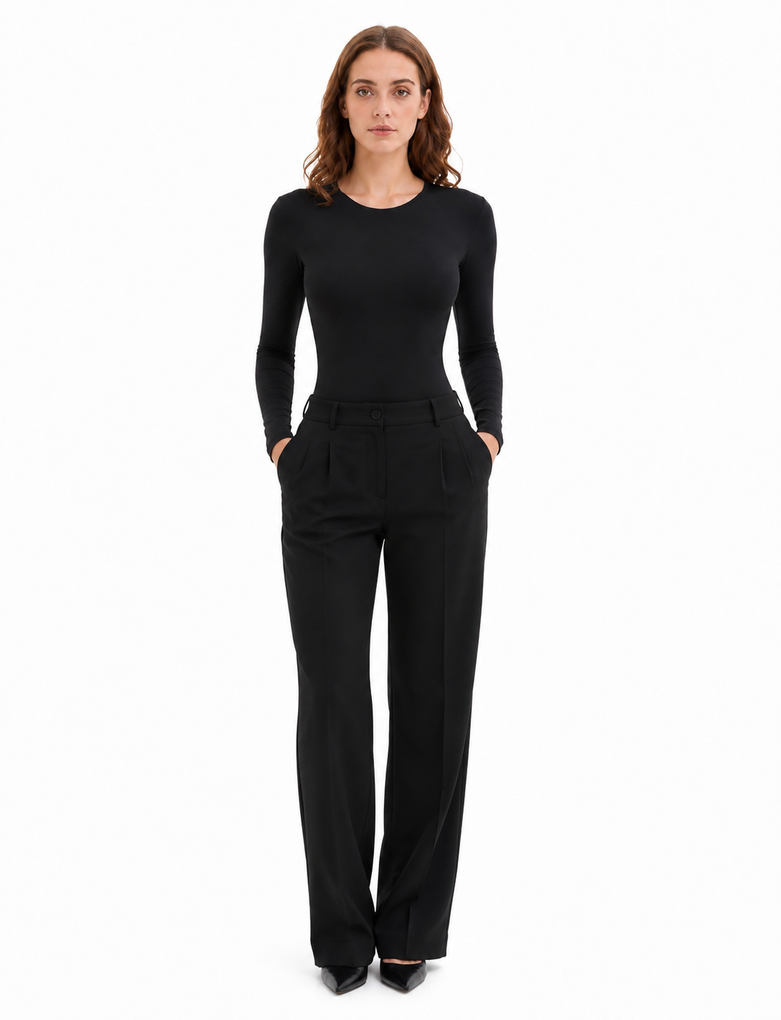 Corset Gainant Taille Haute Sans Coutures Effet Ventre Plat - Noir