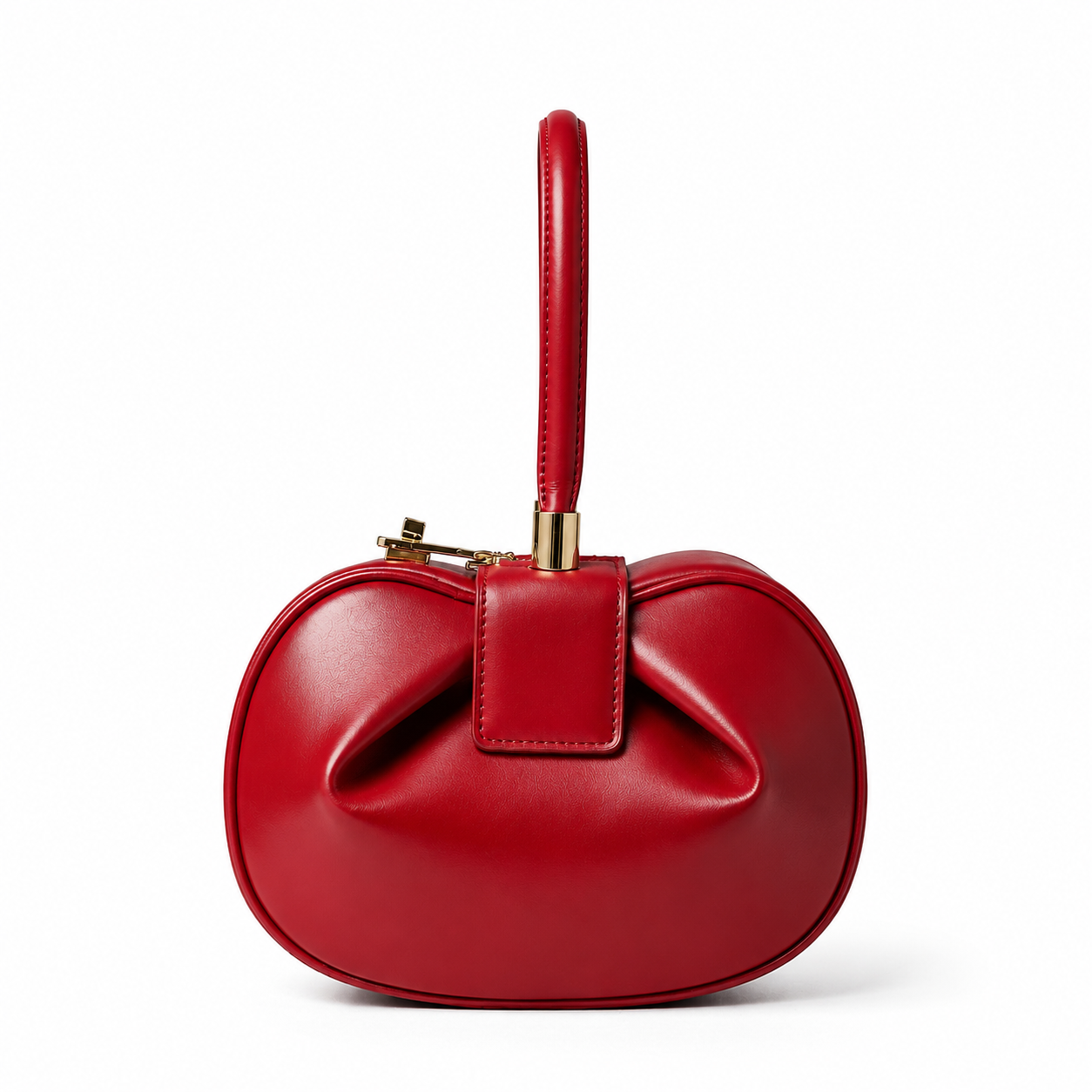 Sac À Main Bourse En Cuir - Rouge