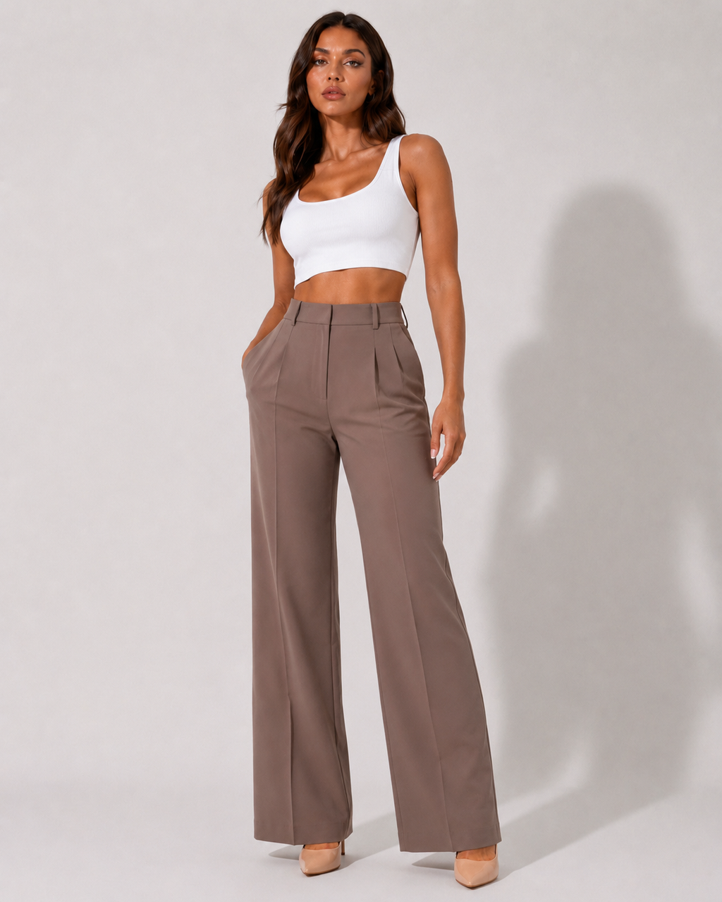 Shorty Taille Haute Gainant Effet Push-Up - Bleu