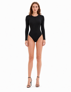 Corset Gainant Taille Haute Sans Coutures Effet Ventre Plat - Noir