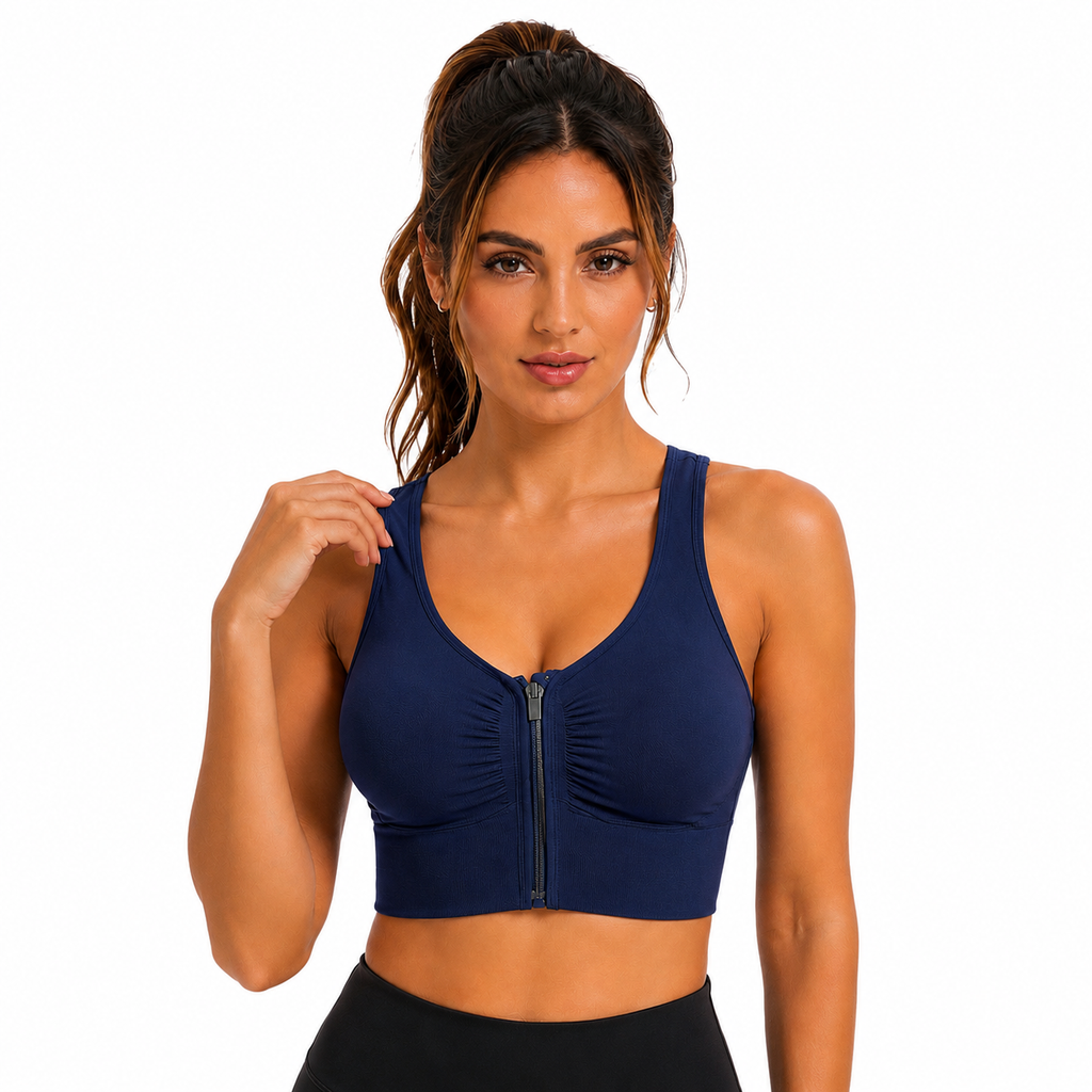 Brassière Push Up Sans Armatures - Bleu