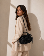 Mini Sac Cabas Tressé Femme – Style Souple Élégant - Noir