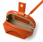 Sac À Main Bourse En Cuir - Camel