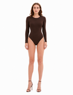 Corset Gainant Taille Haute Sans Coutures Effet Ventre Plat - Marron
