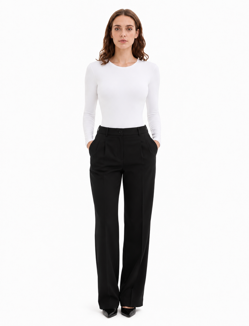 Corset Gainant Taille Haute Sans Coutures Effet Ventre Plat - Blanc